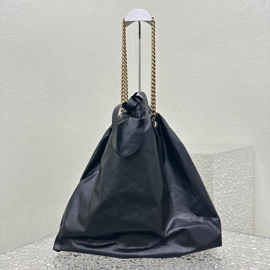 Balenciaga Women's Crush Medium Tote Bag In Black - DesignerGu