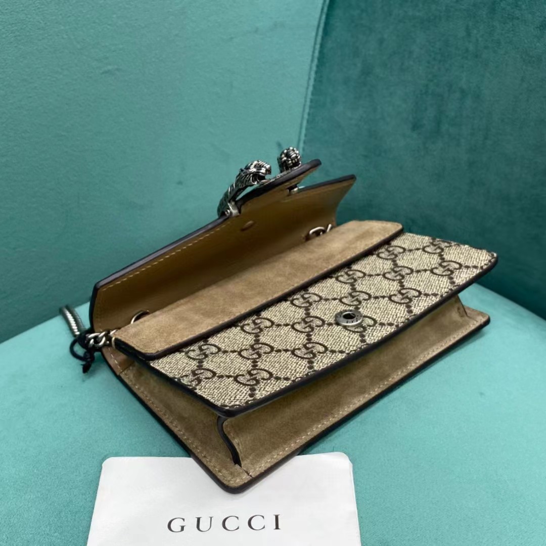 Gucci Dionysus GG Supreme Super Mini Bag(16.5-10-4cm)   476432 - DesignerGu