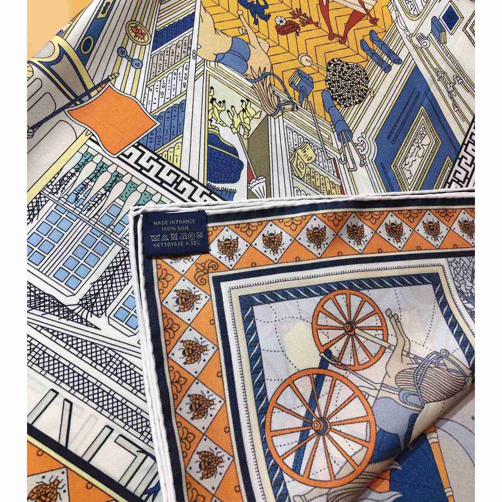 Hermes Objets De Curiosite Scarf 90 - DesignerGu