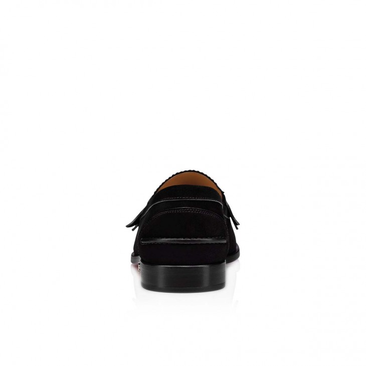 Christian Louboutin No Penny Loafers - Calf Leather - Black - DesignerGu