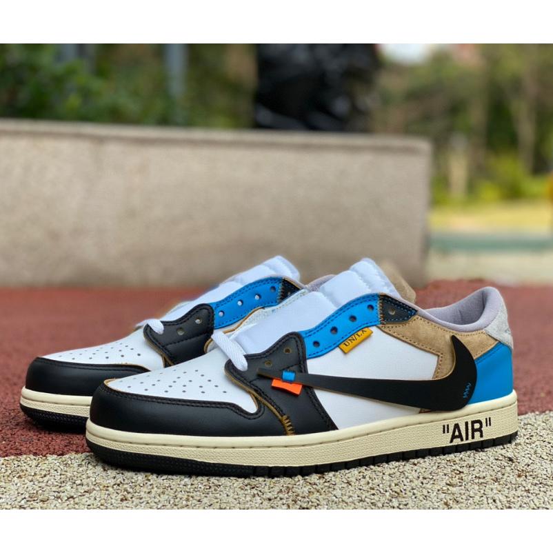  Air Jordan 1 x Off-white Low Sneaker    CZ0790-108 - DesignerGu