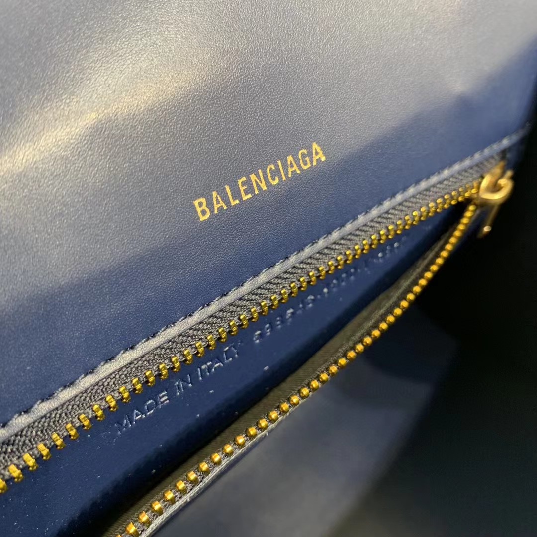 Balenciaga Small Hourglass Crocodile Effect Bag(23-15-10cm) - DesignerGu