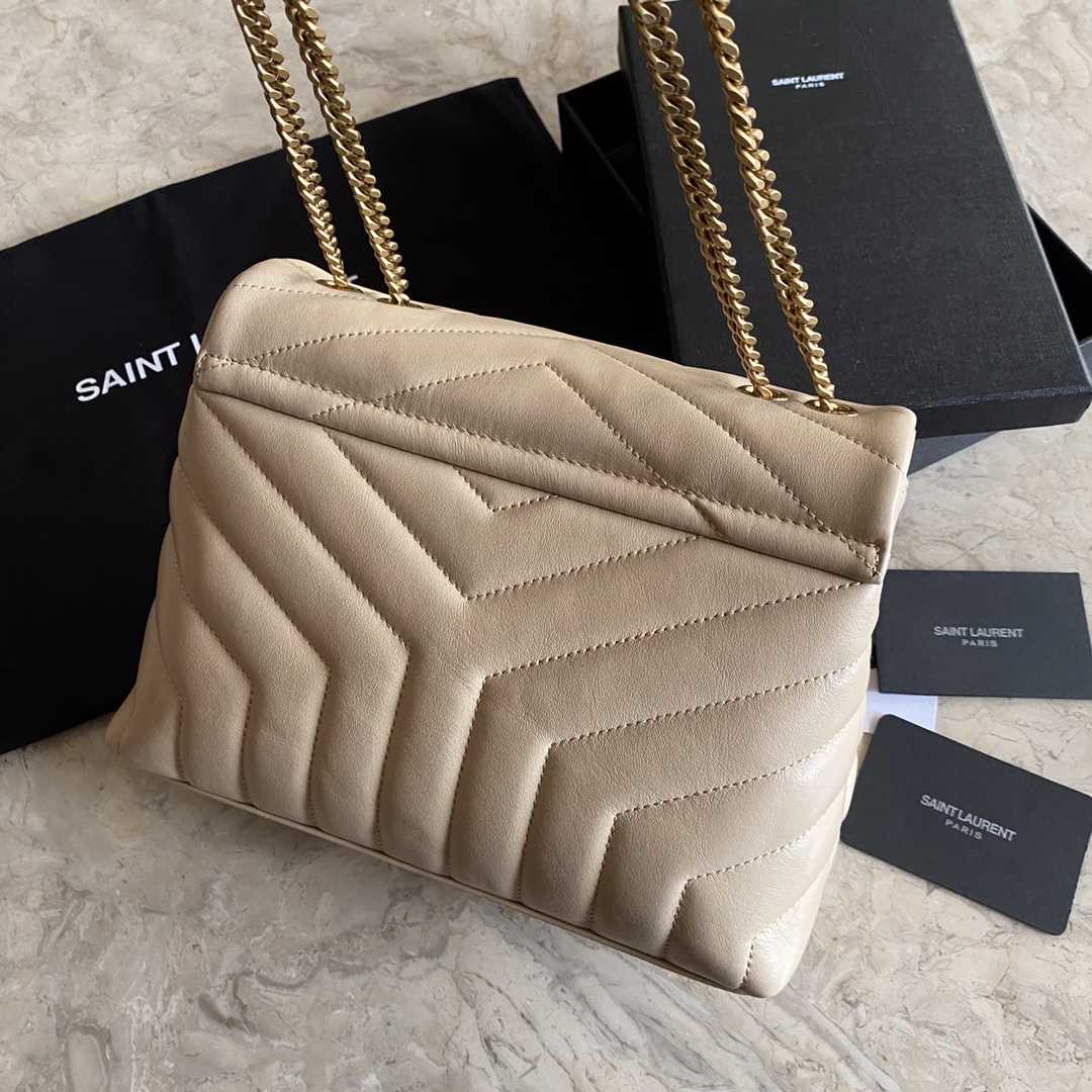 Saint Laurent Loulou Small Chain Bag In Quilted 