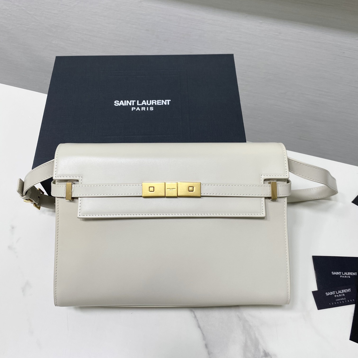 Saint Laurent Manhattan Shoulder Bag In Box Saint Laurent Leather - DesignerGu