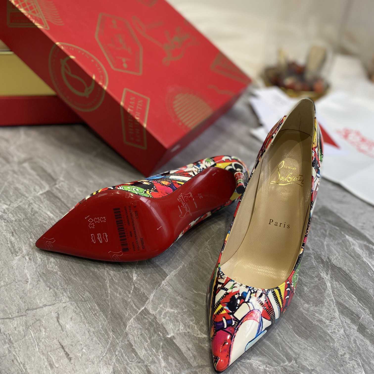 Christian Louboutin Pigalle Follies Print Pumps - DesignerGu