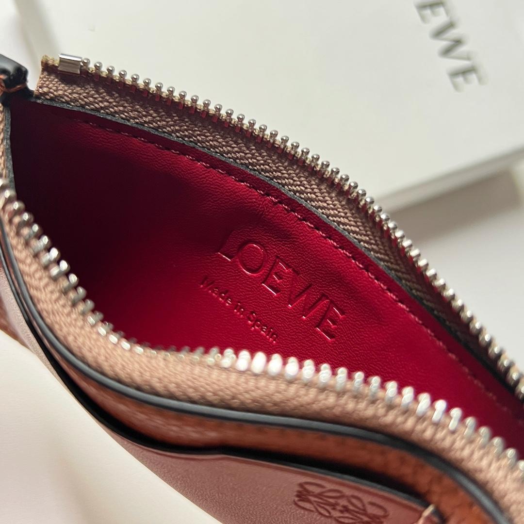 Loewe Coin Cardholder In Soft Grained Calfskin - DesignerGu