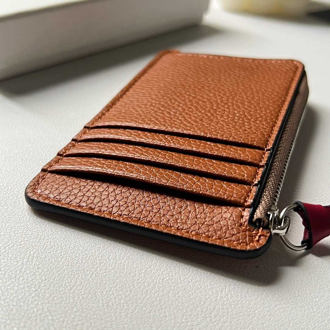 Loewe Coin Cardholder In Soft Grained Calfskin - DesignerGu