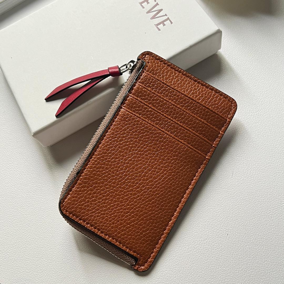 Loewe Coin Cardholder In Soft Grained Calfskin - DesignerGu