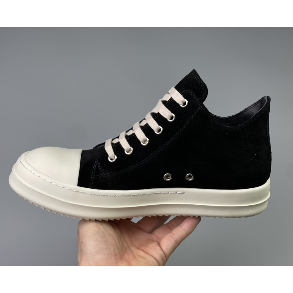 Rick Owens  Leather Low Sneakers - DesignerGu