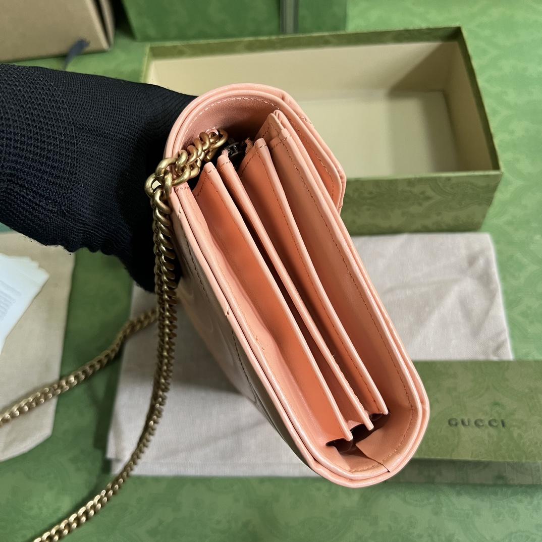 Gucci GG Marmont Matelassé Mini Bag(20-13-6cm)   - DesignerGu