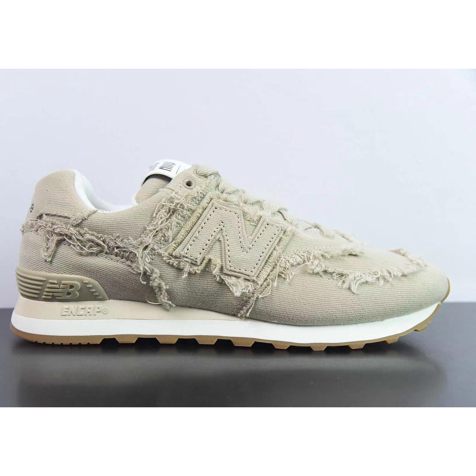 New Balance 574 x Miu Women's Miu Denim Sneakers - DesignerGu