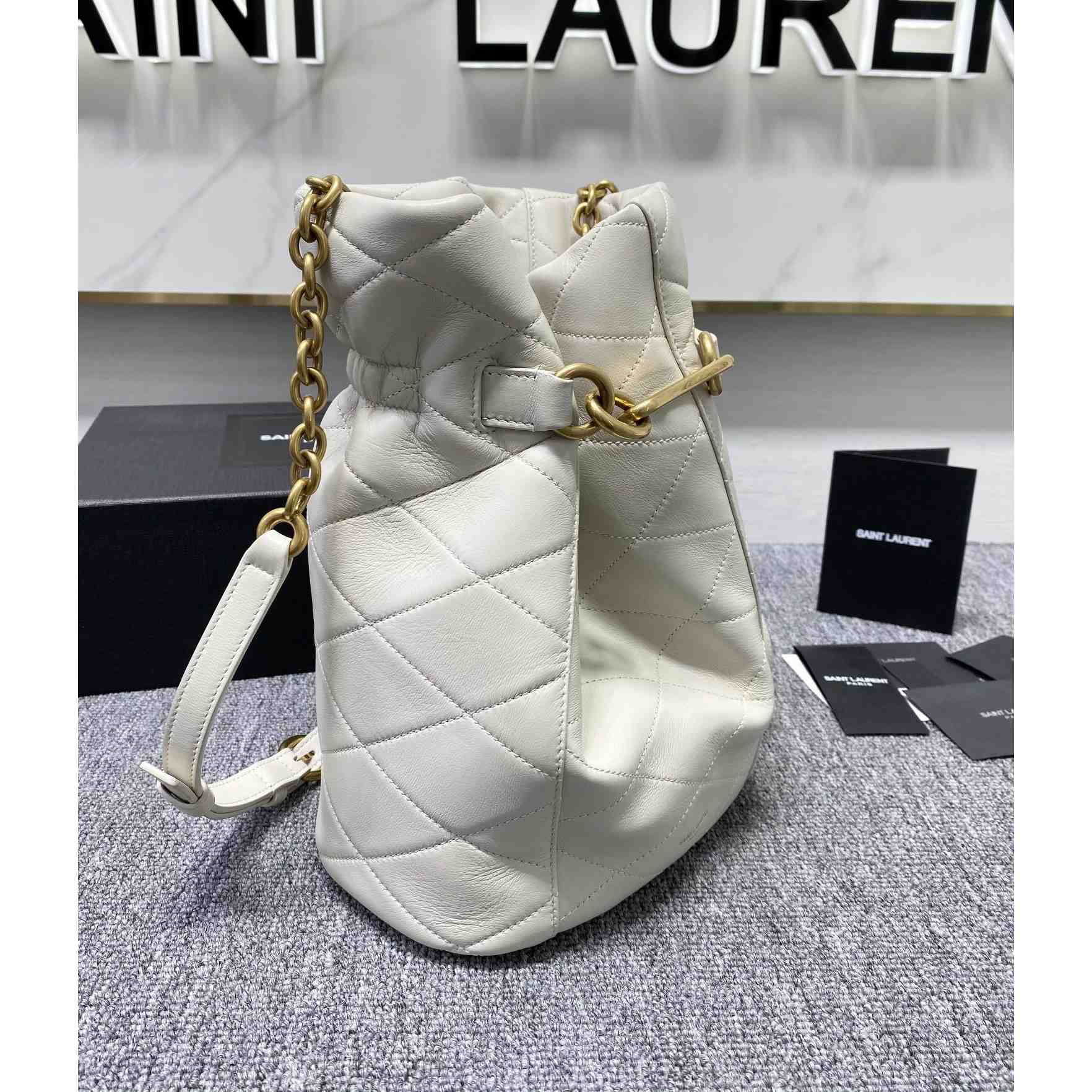 Saint Laurent Le Maillon Hook Bucket Bag(7.5x10.6x4.7cm) - DesignerGu