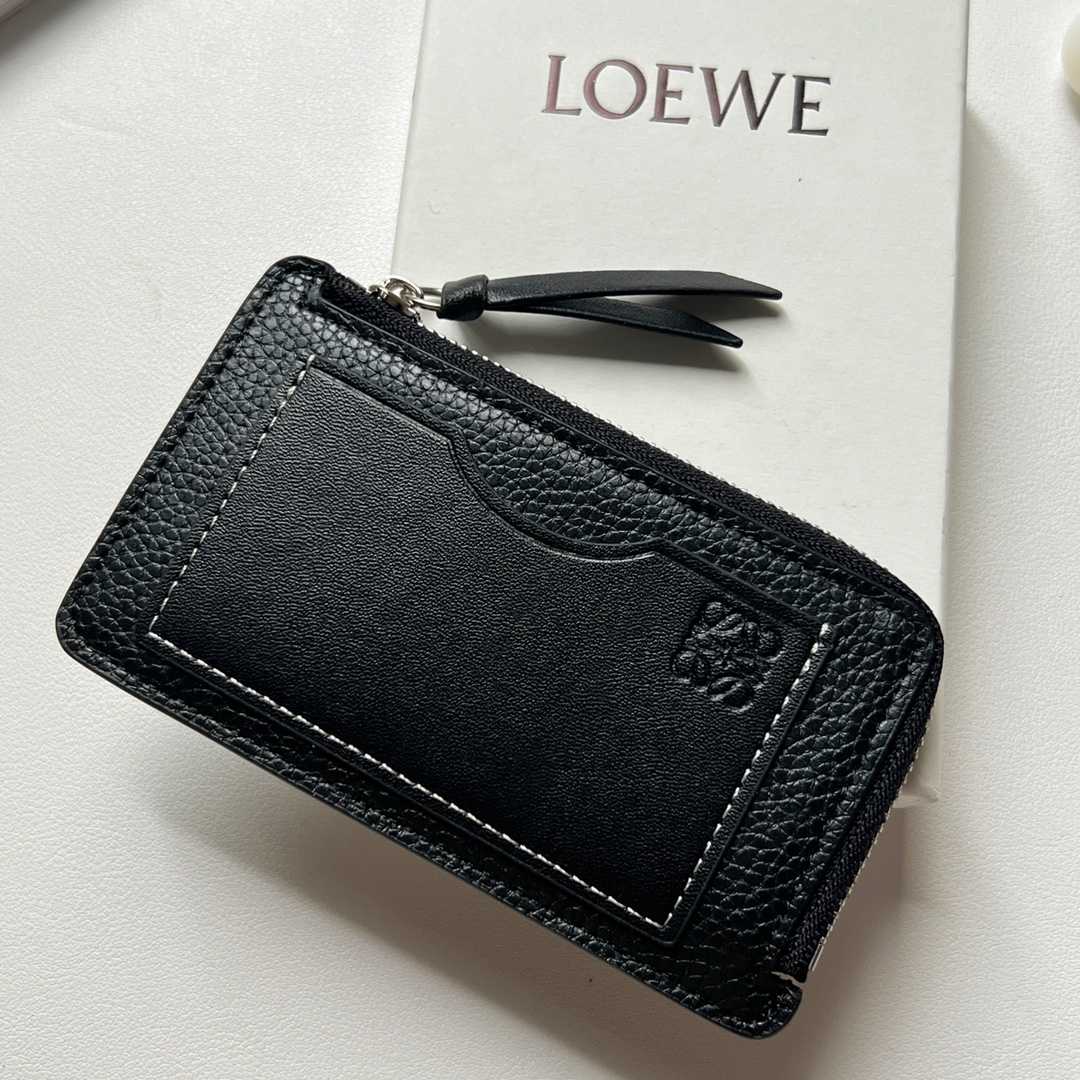 Loewe Coin Cardholder In Soft Grained Calfskin - DesignerGu