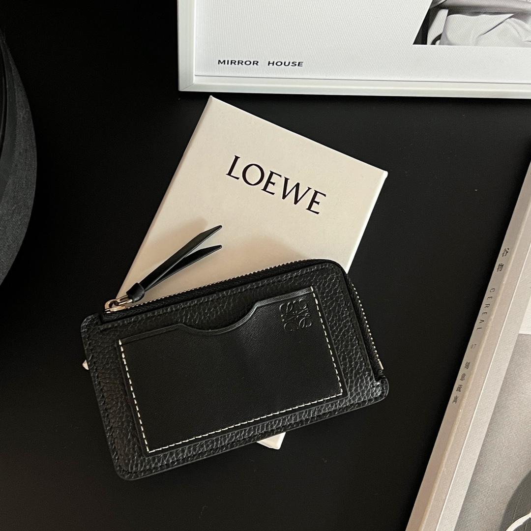 Loewe Coin Cardholder In Soft Grained Calfskin - DesignerGu