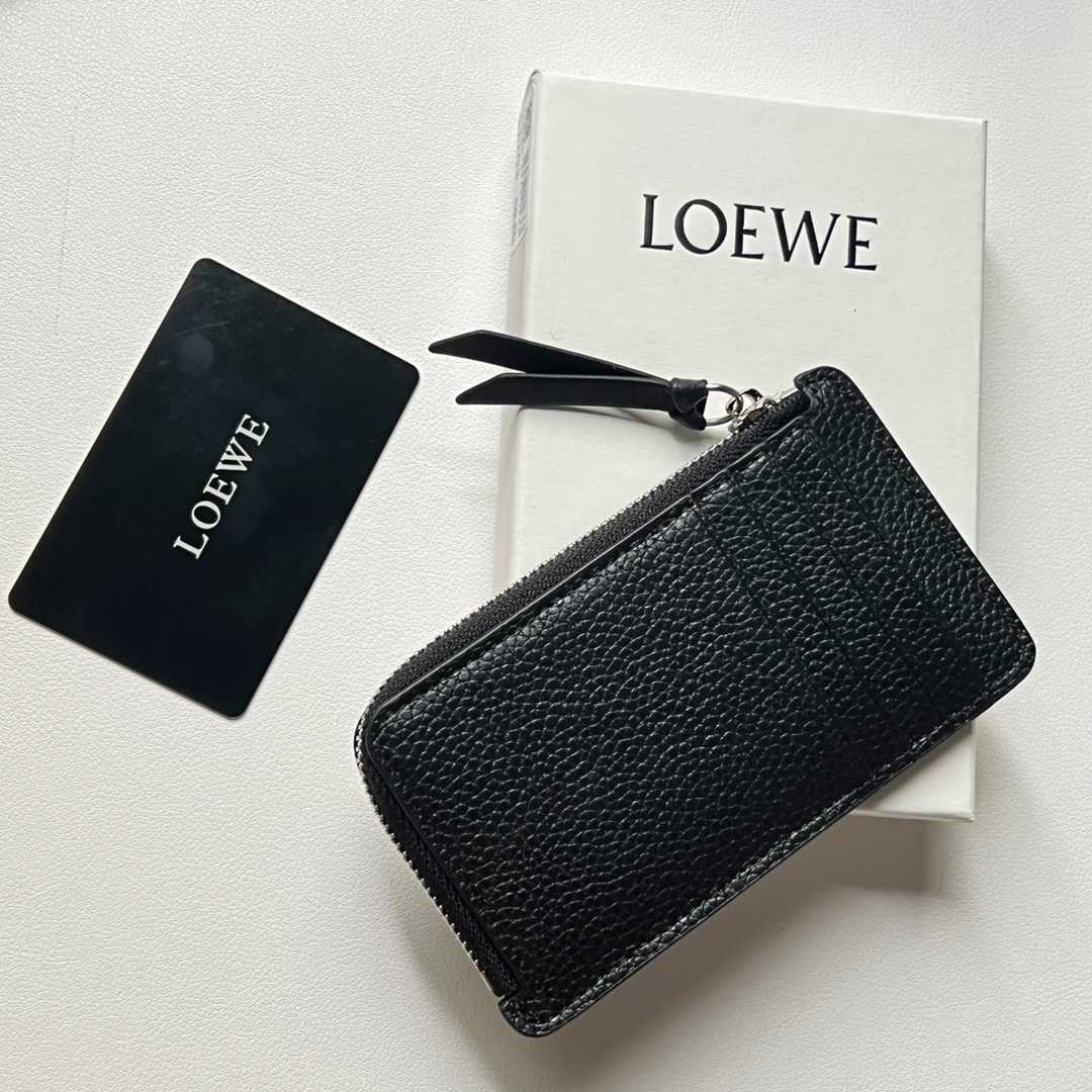 Loewe Coin Cardholder In Soft Grained Calfskin - DesignerGu