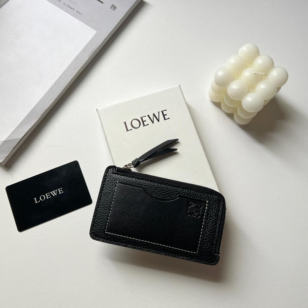 Loewe Coin Cardholder In Soft Grained Calfskin - DesignerGu