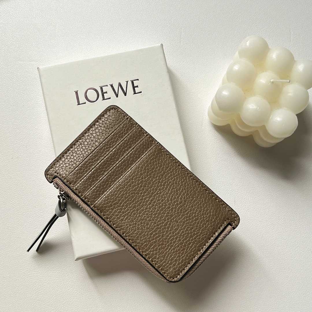 Loewe Coin Cardholder In Soft Grained Calfskin - DesignerGu