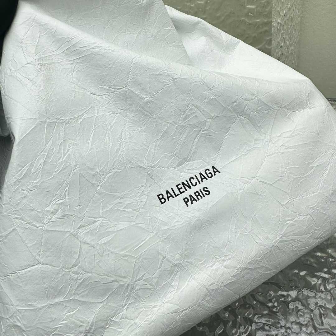 Balenciaga Women's Crush Small Tote Bag In Optic White - DesignerGu