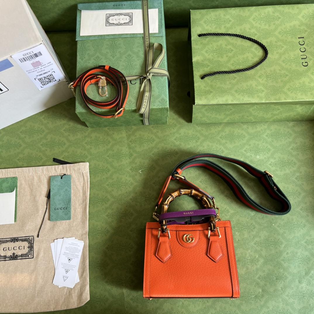 Gucci Diana Mini Tote Bag(20*16*10cm) - DesignerGu