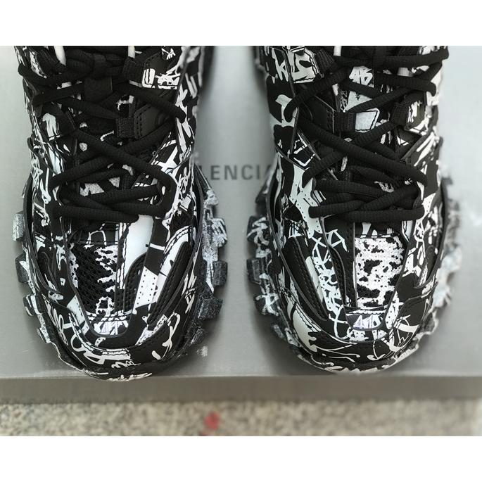 Balenciaga Track Graffiti Sneaker In Black - DesignerGu