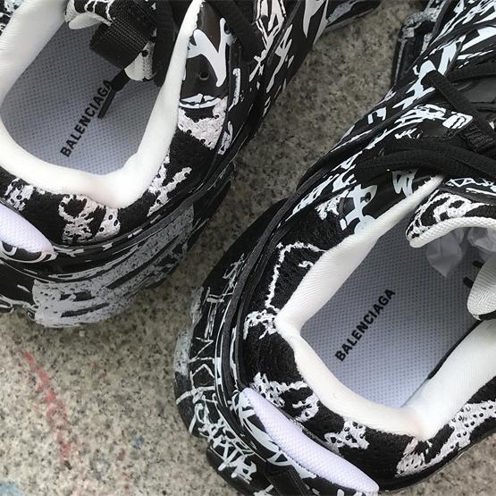 Balenciaga Track Graffiti Sneaker In Black - DesignerGu