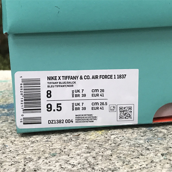 Nike x Tiffany & Co. Air Force 1 1837  Sneaker          DZ1382-004 - DesignerGu