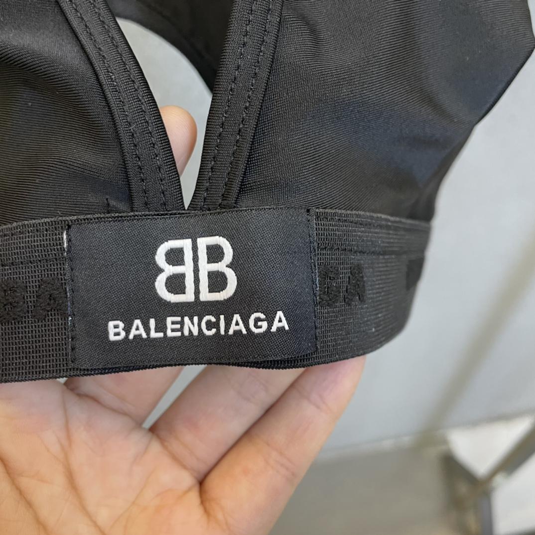 Balenciaga Sporty Bikini Set In Black - DesignerGu