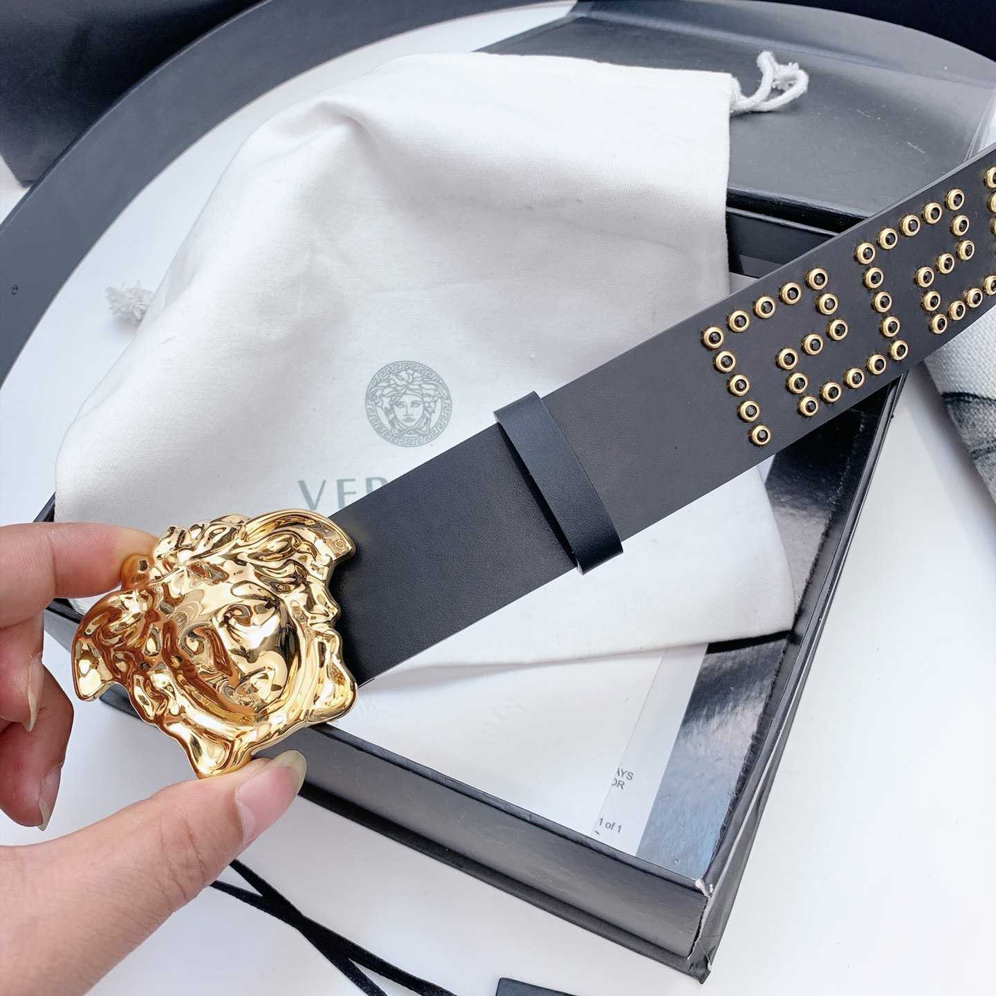 Versace Medusa Leathre Belt    40mm - DesignerGu