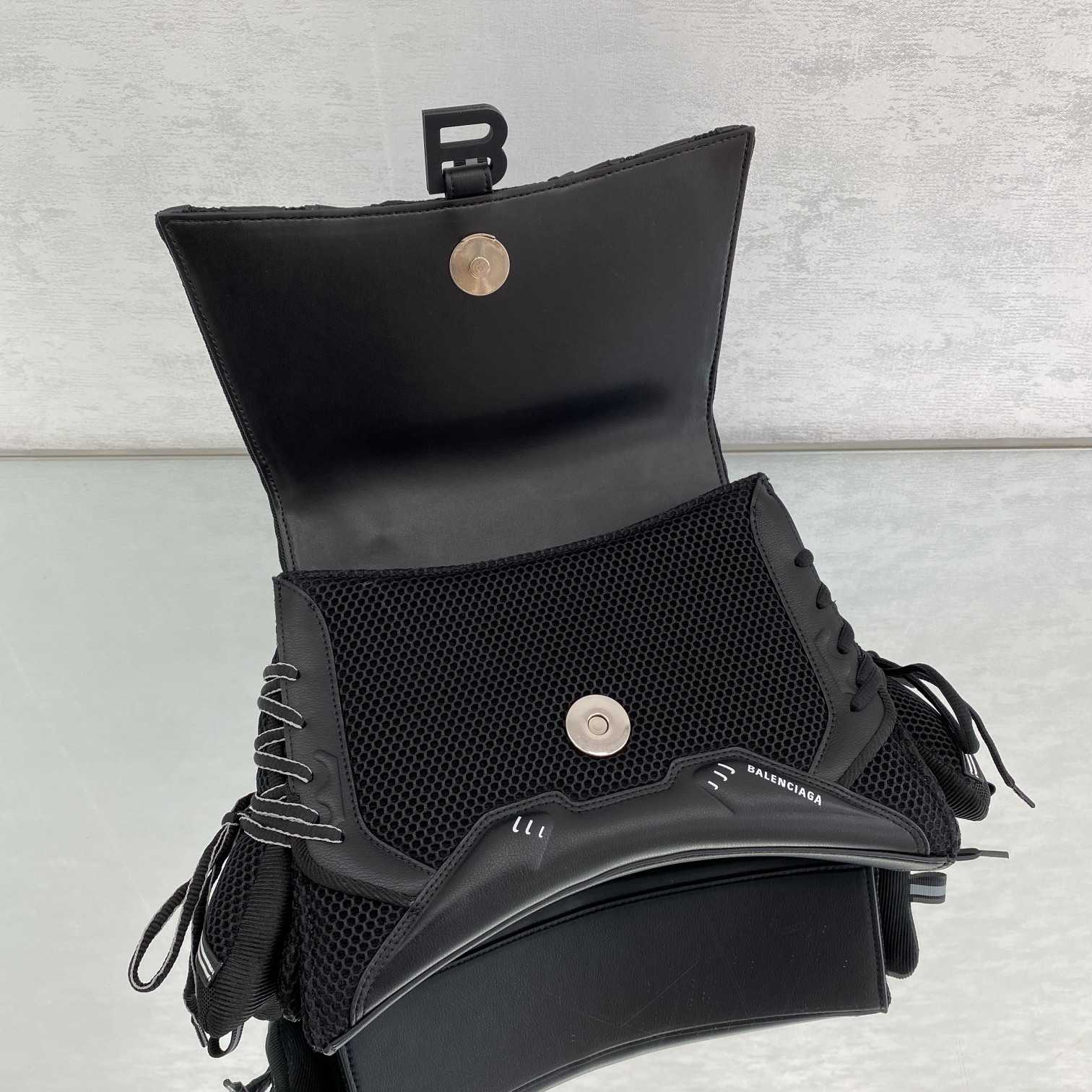 Balenciaga SneakerHead Medium Handbag In Black - DesignerGu