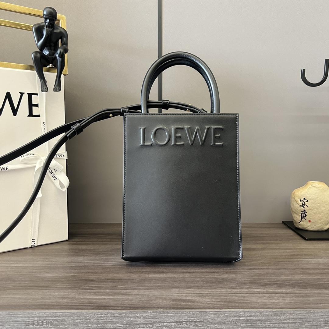 Loewe Standard A5 Tote In Sleek Calfskin - DesignerGu