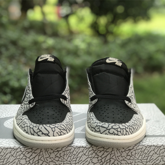 Air Jordan 1 Low OG “Black Cement” Sneaker      CZ0790-001 - DesignerGu