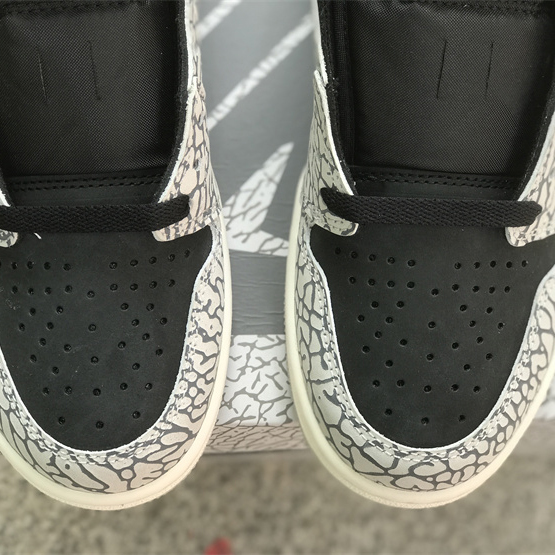 Air Jordan 1 Low OG “Black Cement” Sneaker      CZ0790-001 - DesignerGu