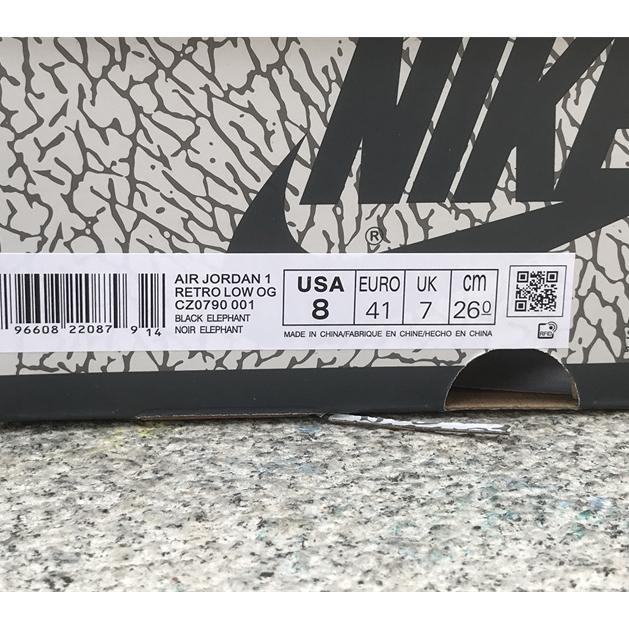 Air Jordan 1 Low OG “Black Cement” Sneaker      CZ0790-001 - DesignerGu