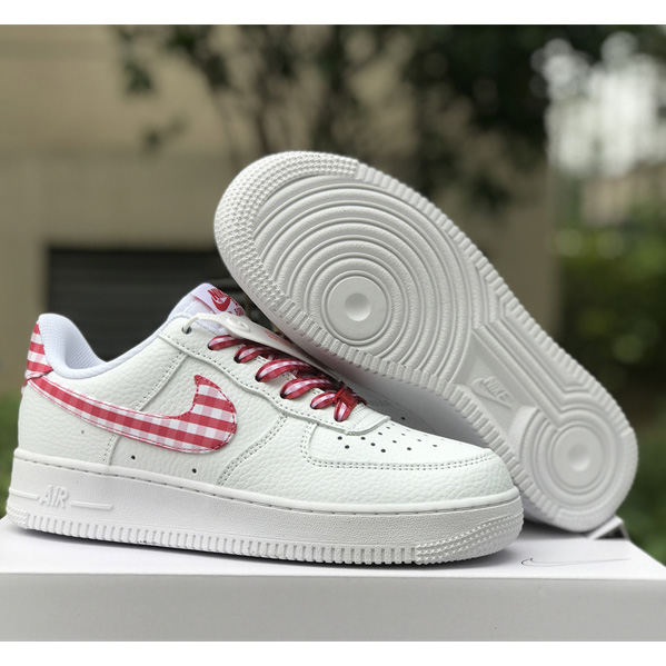 Nike Air Force 1 Low 'Red Gingham' Sneaker       DZ2784-101 - DesignerGu