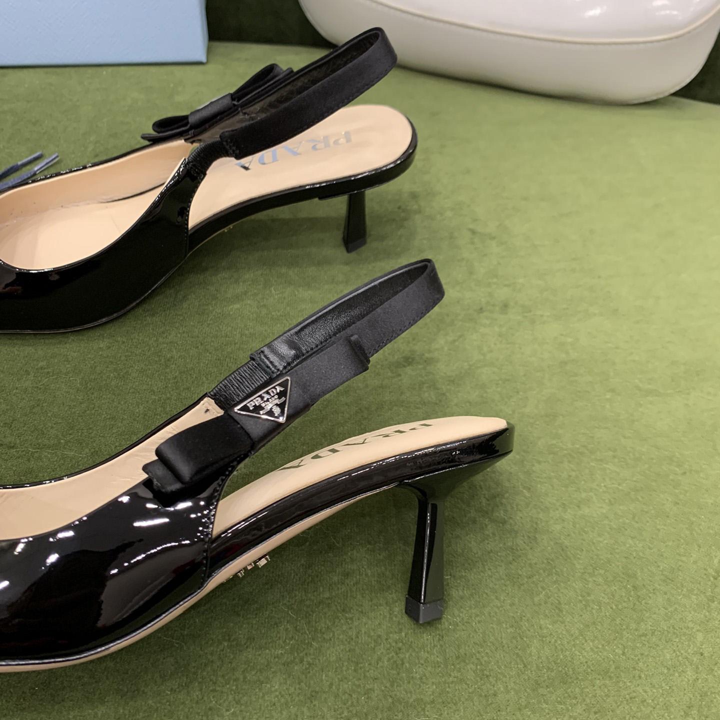 Prada Patent Leather Slingbacks - DesignerGu