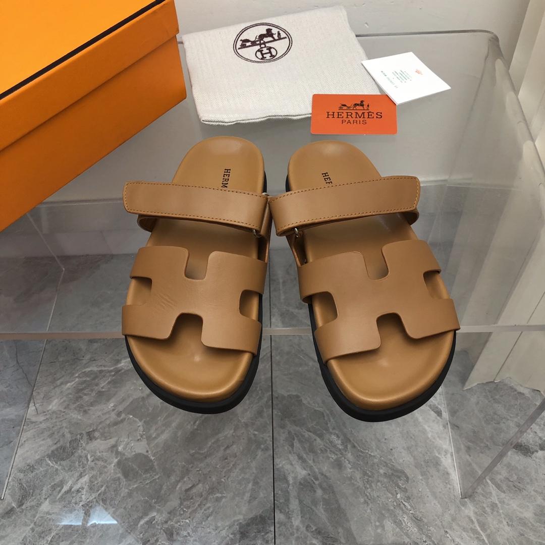 Hermes Authenticated Chypre Sandal Leather - DesignerGu