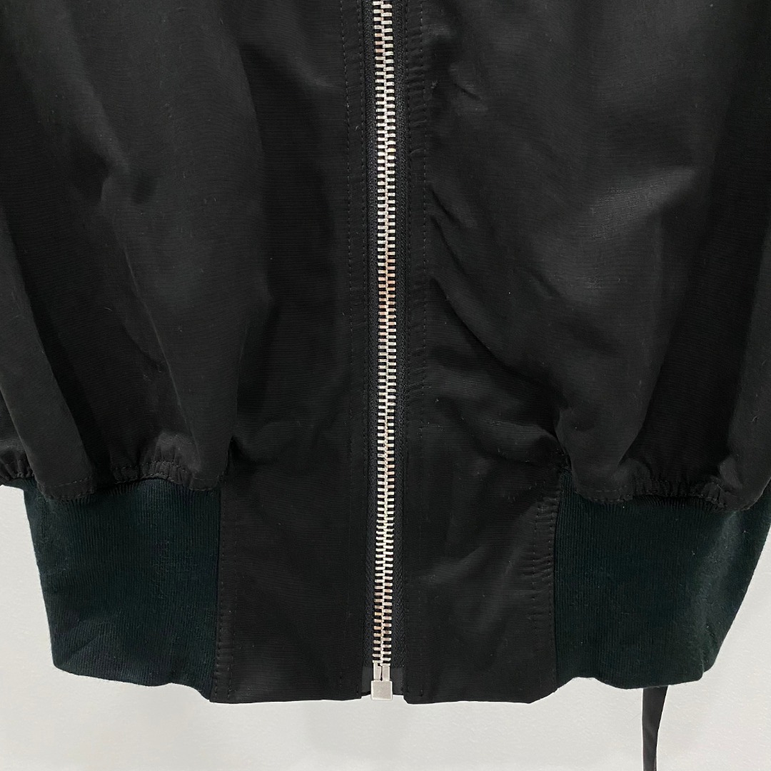 Rick Owens Drkshdw Black Sleeveless Cropped Bomber Jacket - DesignerGu