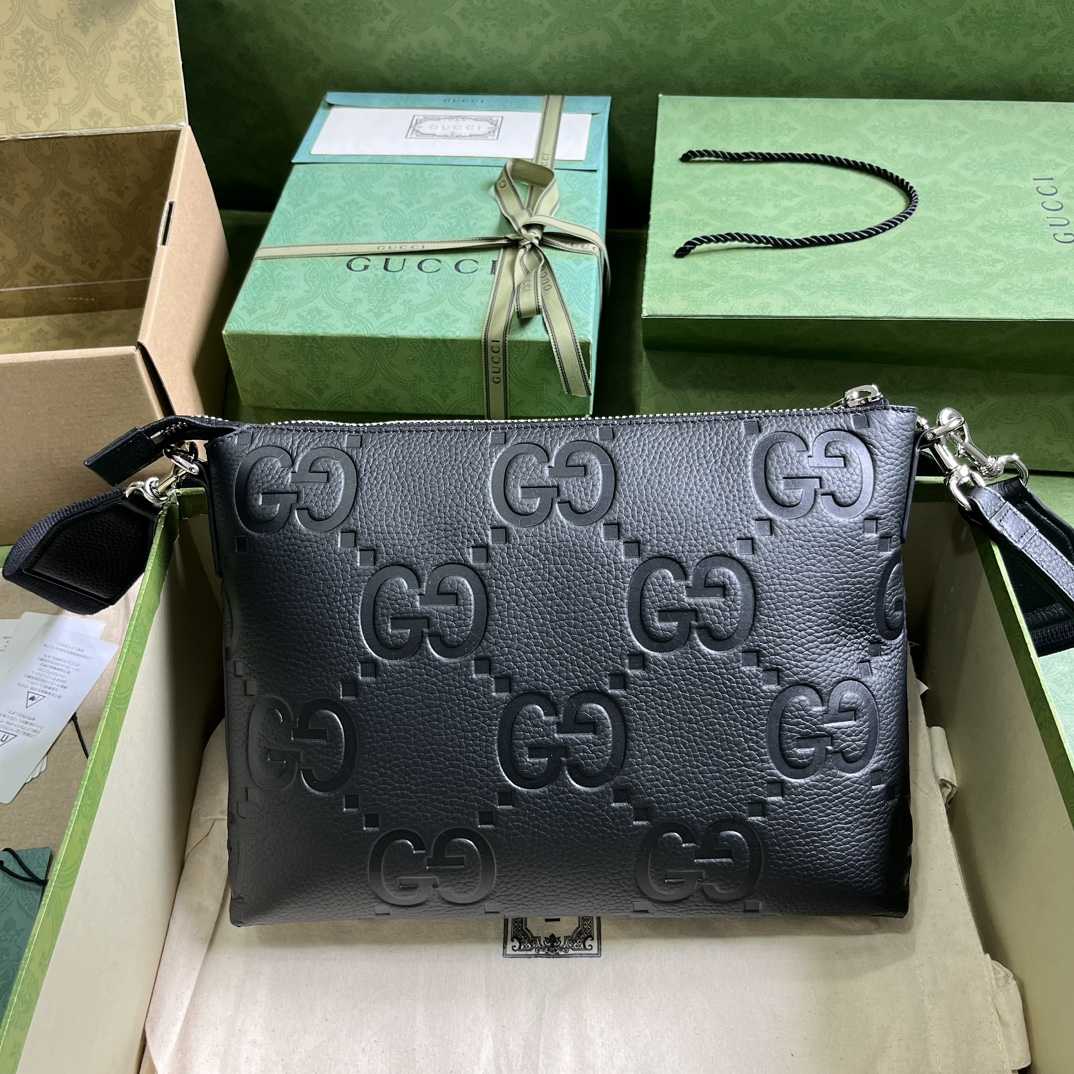 Gucci Jumbo GG Medium Messenger Bag(31-24.5-5cm) - DesignerGu