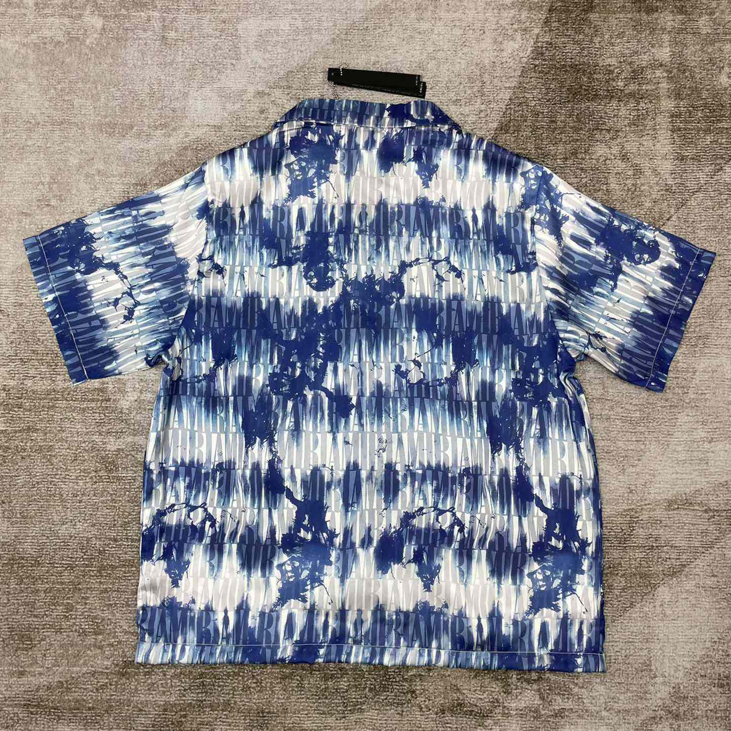 Amiri Tie Dye Amiri Bowling Shirt - DesignerGu