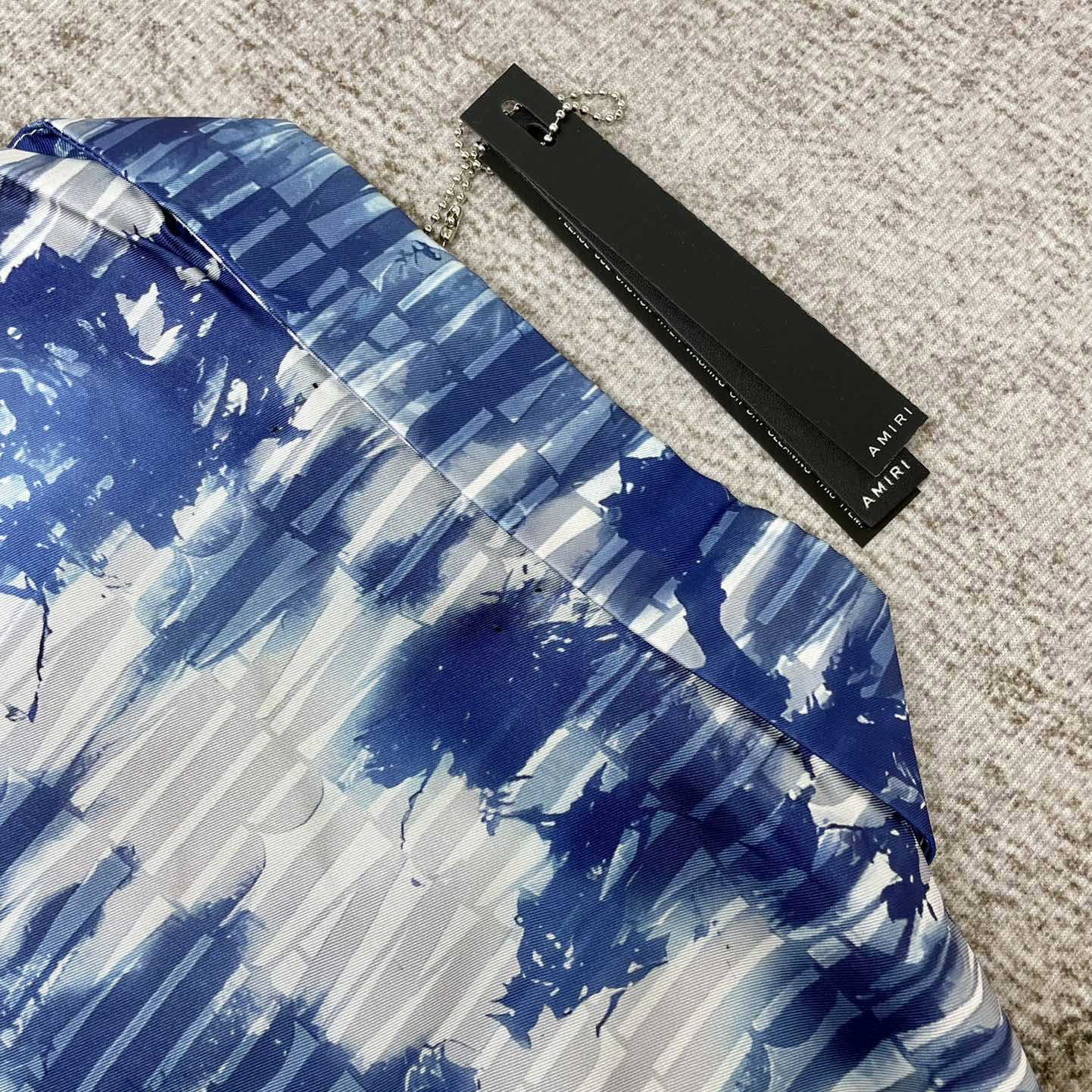 Amiri Tie Dye Amiri Bowling Shirt - DesignerGu