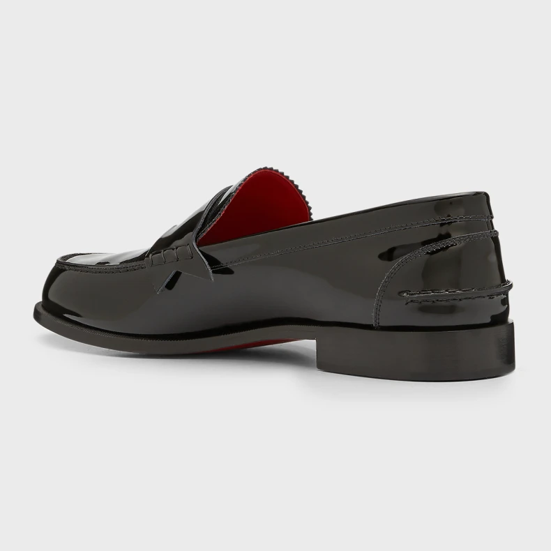 Christian Louboutin Men's No Penny Patent Leather Penny Loafers - DesignerGu