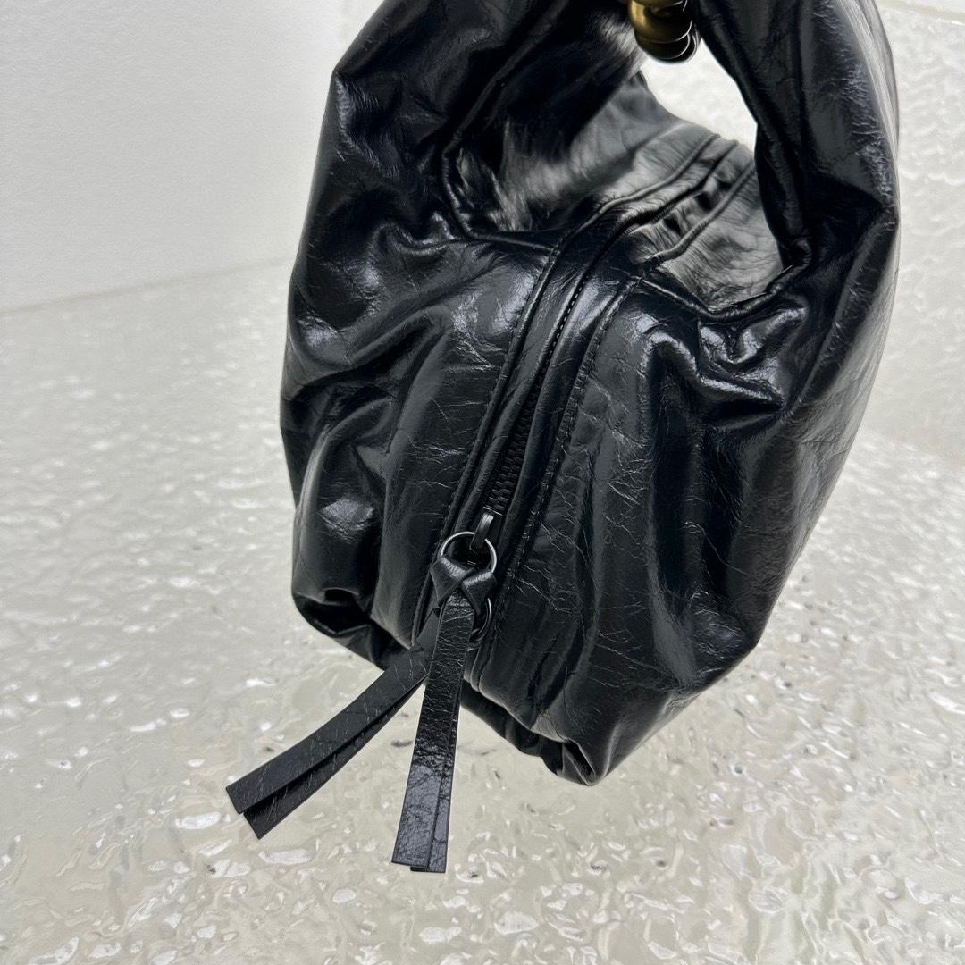 Balenciaga Puffer Small Bag In Black - DesignerGu