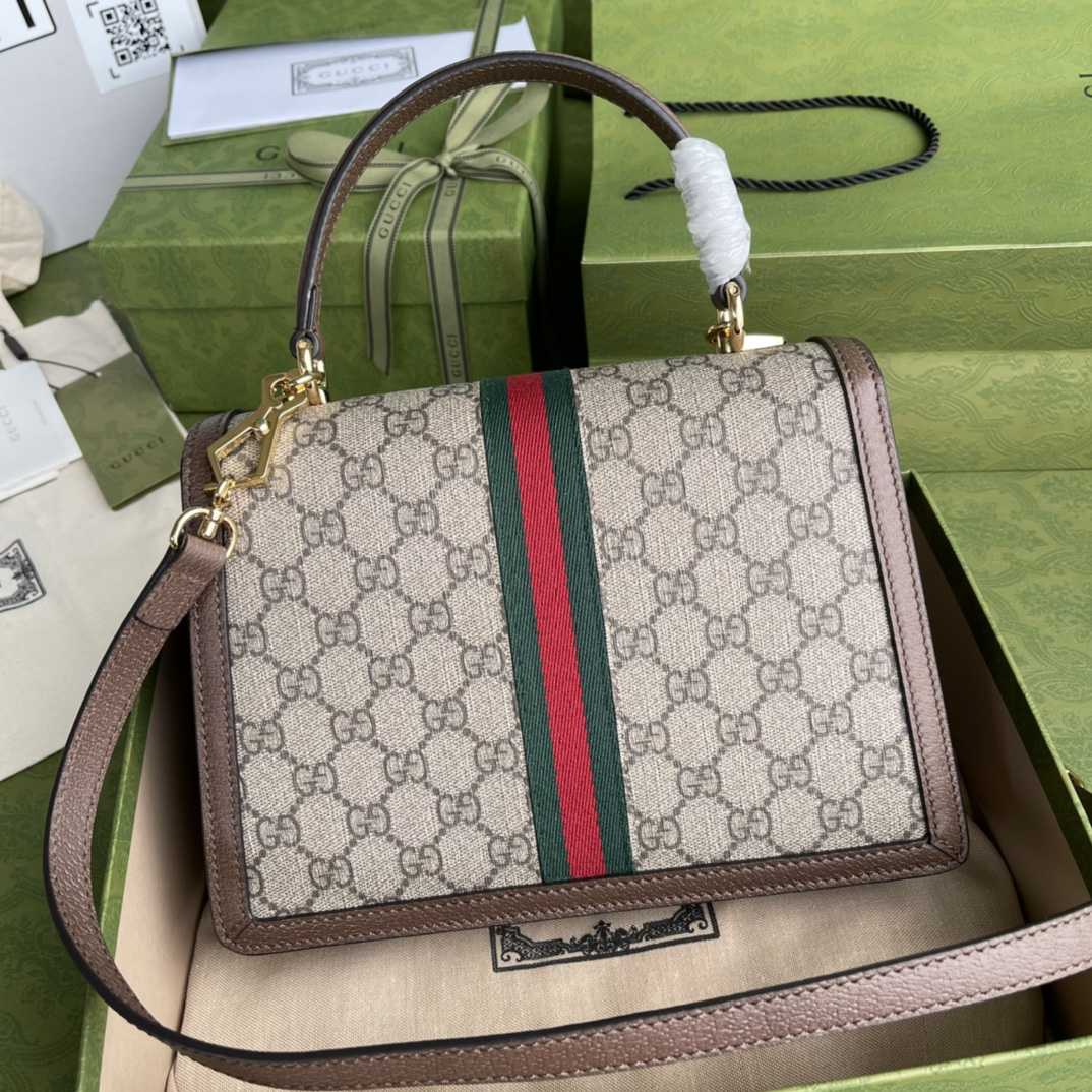 Gucci Ophidia GG Small Top Handle Bag(25-17.5-7cm) - DesignerGu