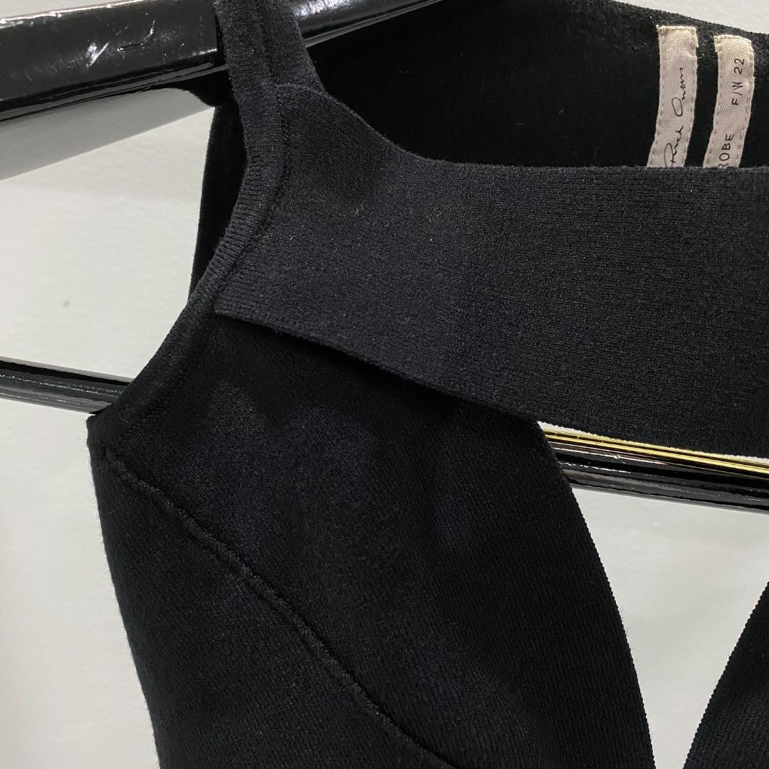 Rick Owens Sling Bra Knit Top - DesignerGu