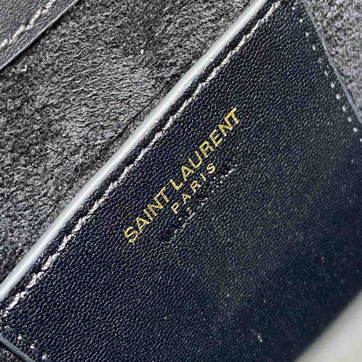 Saint Laurent Le 5 À 7 Mini Vertical In Shiny Leather - DesignerGu