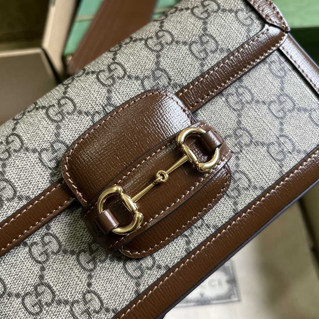 Gucci Horsebit 1955 Mini Bag (21.5x 12.5x 3cm) - DesignerGu