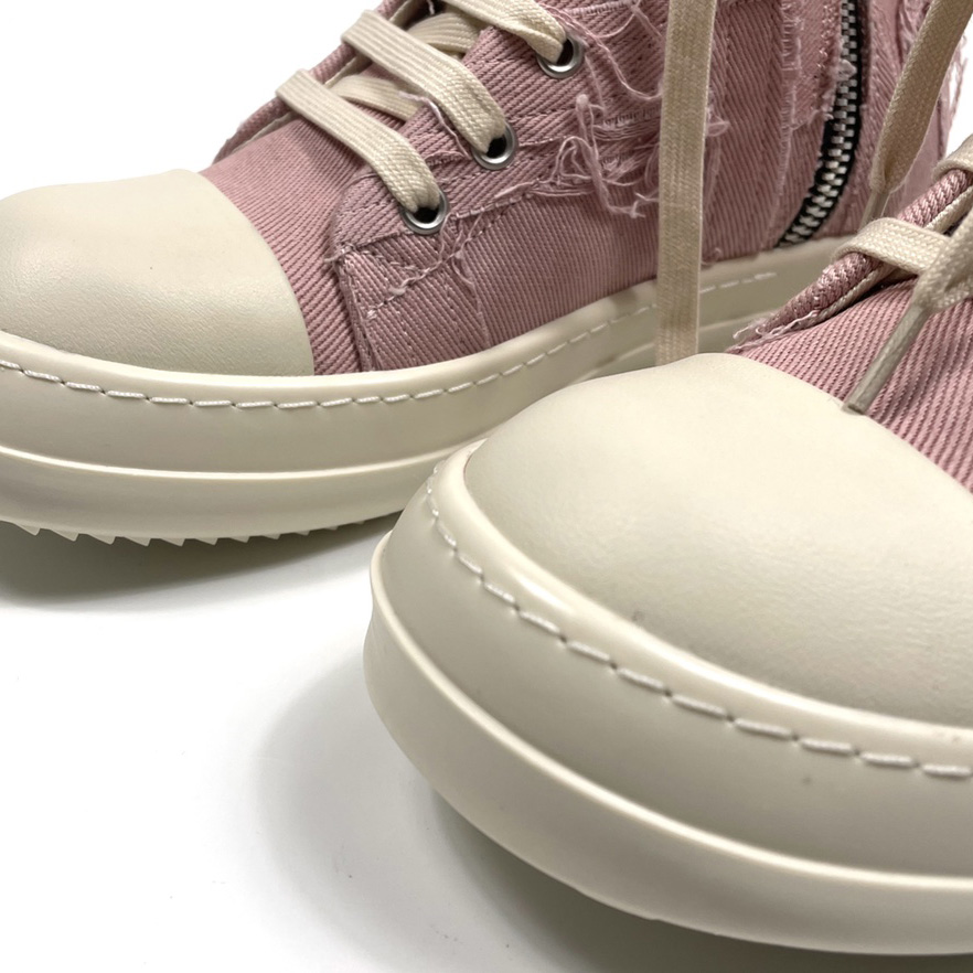 Rick Owens Drkshdw Pink Slash Sneakers - DesignerGu