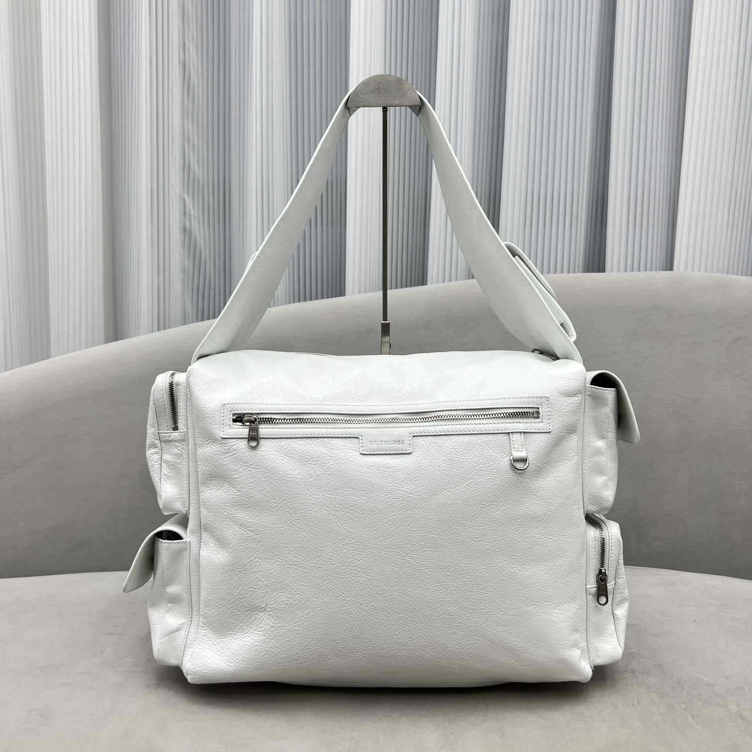 Balenciaga Logo Zipped Shoulder Bag(40x28x18cm) - DesignerGu