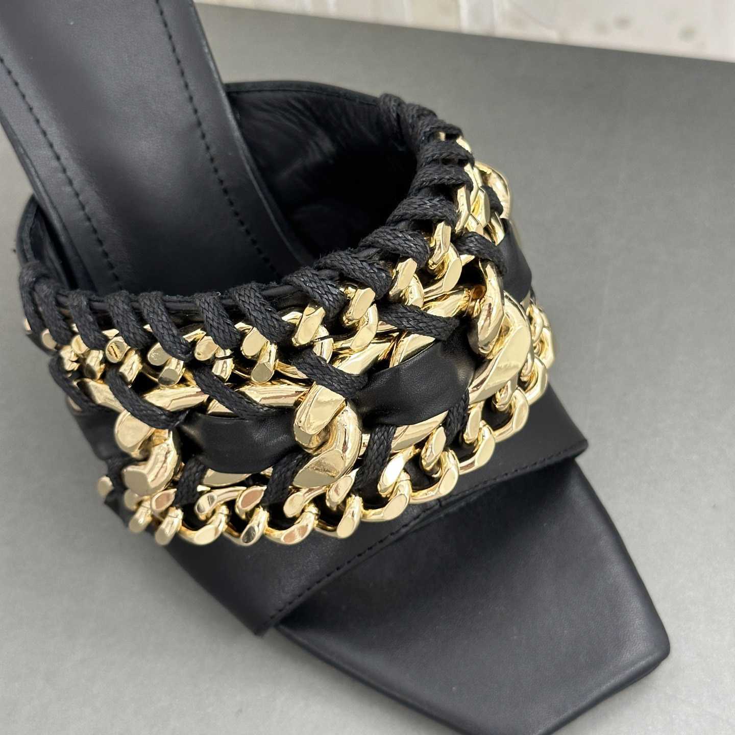 Balmain Chain-link Detail 110mm Pumps - DesignerGu