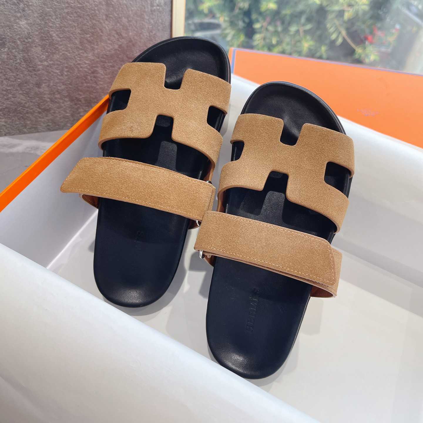 Hermes Authenticated Chypre Sandal  - DesignerGu